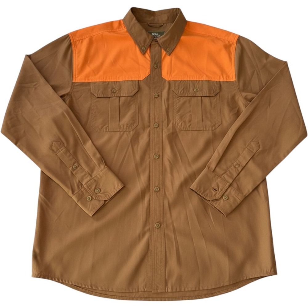 NWT The Sporting Gent TSG Rise Field Shirt Medium Upland Hunting Whiskey Orange
